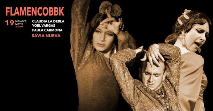 Cartel del nuevo espectáculo del ciclo FlamencoBBK en BIlbao.