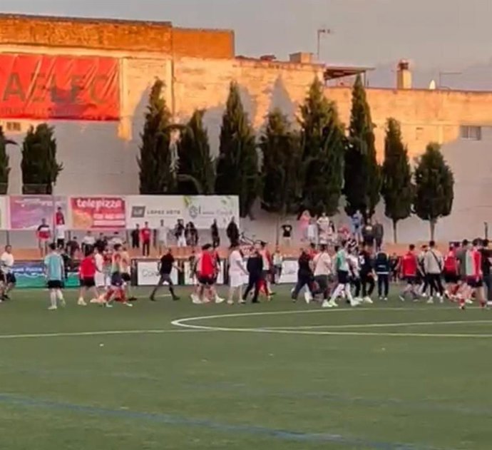 Altercado producido en el partido entre el Churriana CF y el Cúllar Vega CF