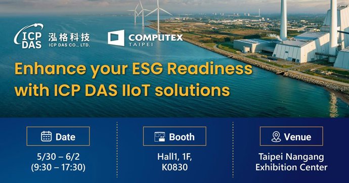 ICP DAS to present holistic IIoT solutions for ESG, Automation, IT/OT convergence @ COMPUTEX TAIPEI 2023