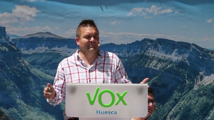 El candidato de VOX a la Alcaldía de Huesca, Antonio Laborda.