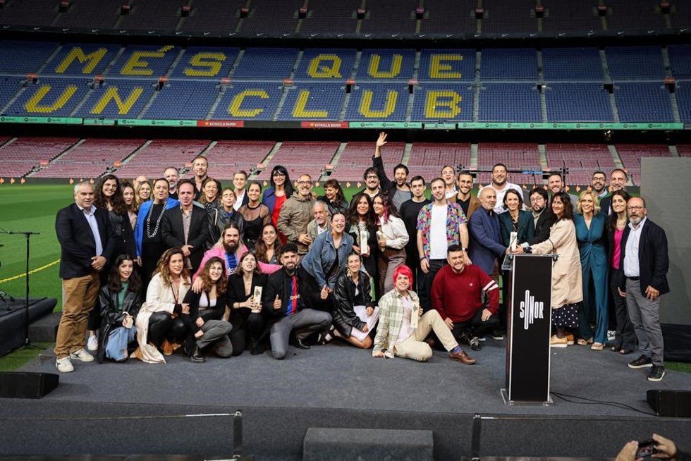 Foto grupal de la segunda edición de los Premis Sonor