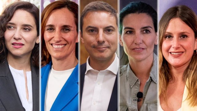 Isabel Díaz Ayuso, Mónica García, Juan Lobato, Rocío Monasterio y Alejandra Jacinto participan en el debate de Telemadrid como candidatos de la Comunidad de Madrid a las elecciones del 28M