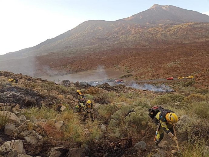 Conato de incendio en el Parque Nacional del Teide