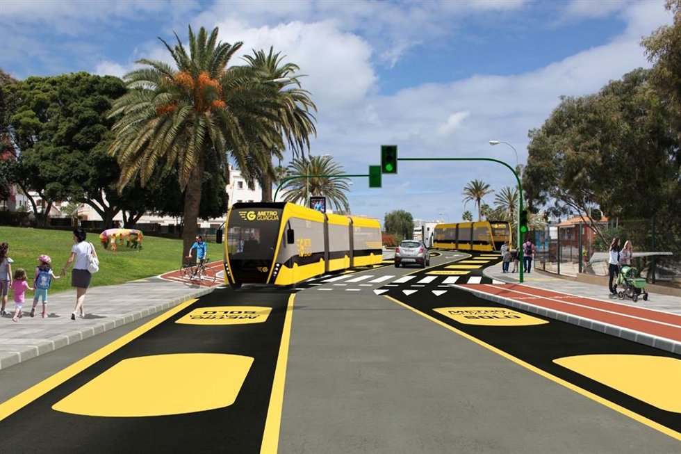 Archivo - Proyecto de MetroGuagua de Las Palmas de Gran Canaria