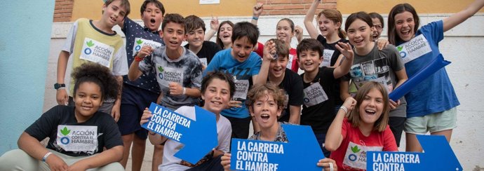 Participantes en la carrera de Acción Contra el Hambre en 2022.