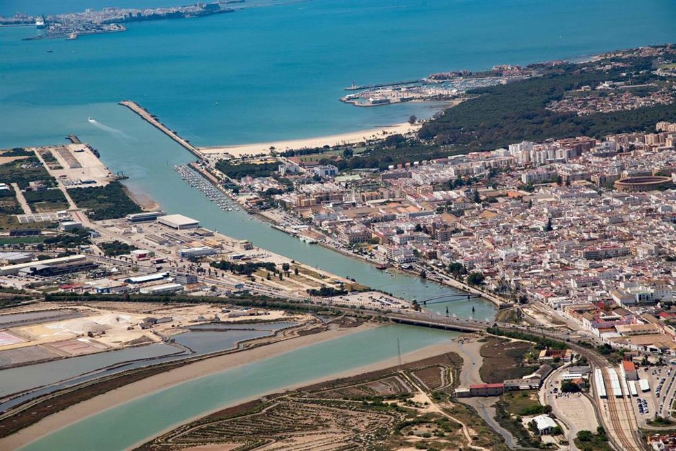 Vista aérea de El Puerto de Santa María