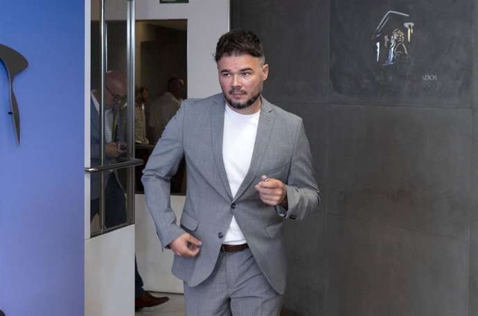 El portavoz de ERC en el Congreso, Gabriel Rufián.