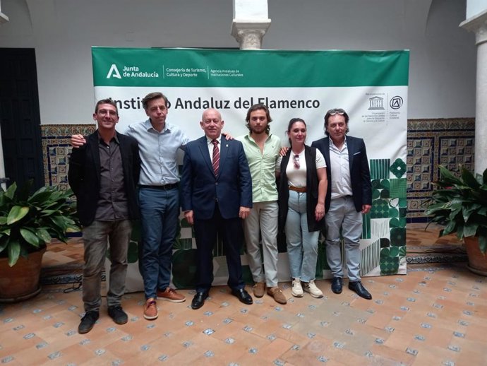 Presentación de la Reunión del Cante Jondo de La Puebla de Cazalla en la sede del Instituto Andaluz de Flamenco.