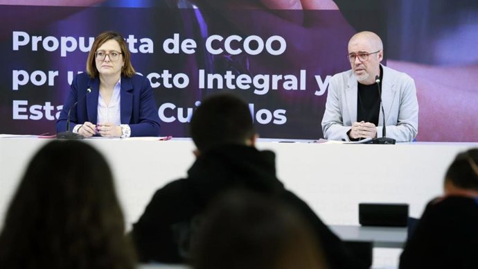 Unai Sordo y Carolina Vidal presetan un Pacto de Estado por los cuidados