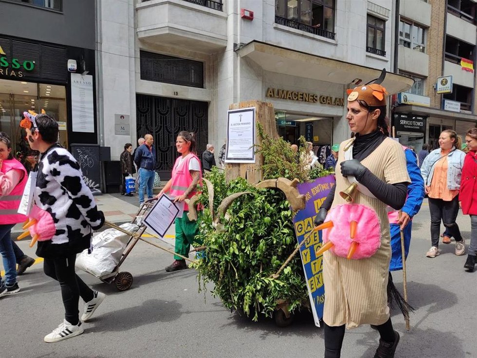 Movilización de ganaderos en Oviedo