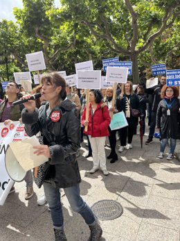 Concentración de los funcionarios de Justicia