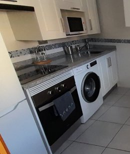 Electrodomésticos en una cocina.