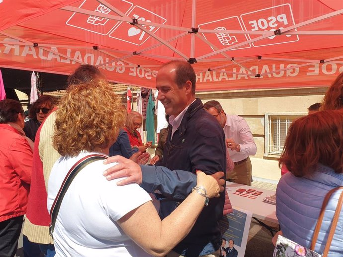 El candidato del PSOE en Guadalajara, Alberto Rojo.