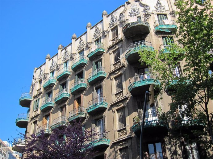 Archivo - Edificio del Eixample de Barcelona