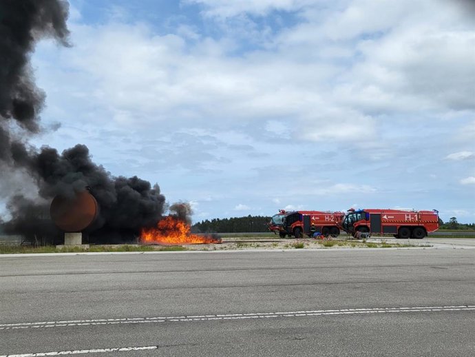 Imagen del simulacro.