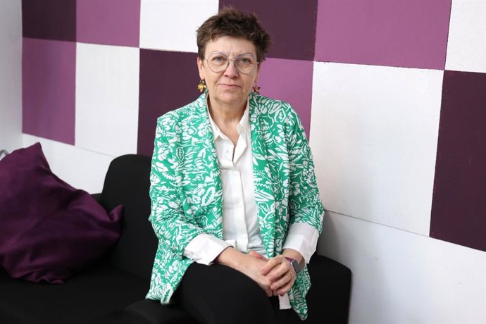 La candidata de Unidas Podemos al Govern, Antnia Jover.