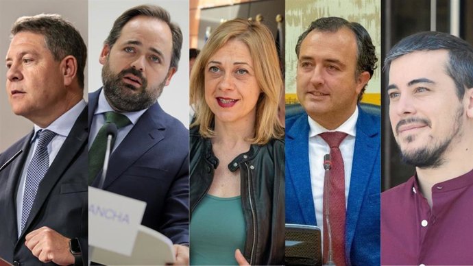 Los cinco candidatos a presidir la Junta de Castilla-La Mancha, debate electoral