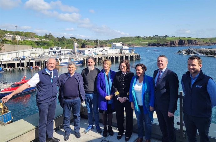 La europarlamentaria nacionalista, Ana Miranda, en Irlanda como parte de una misión oficial de la Comisión de Pesca del Parlamento Europeo,