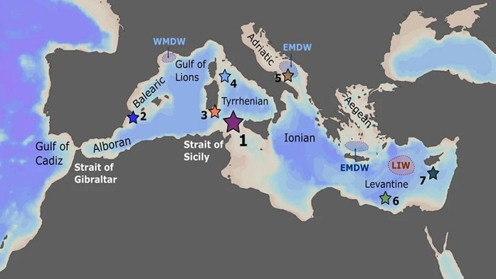 El estudio reconstruye los cambios del mar Mediterráneo durante el episodio climático "más intenso" de los últimos 13.000 años