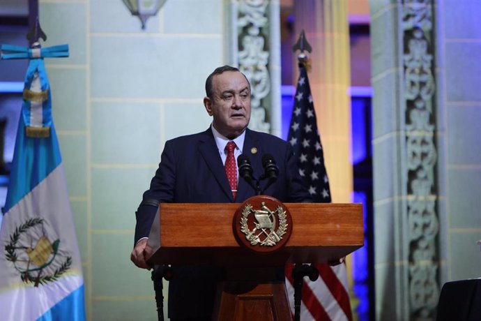 Archivo - El presidente de Guatemala, Alejandro Giammattei