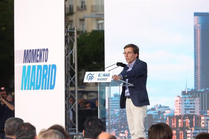 El alcalde de Madrid y candidato a la reelección, José Luis Martínez-Almeida.