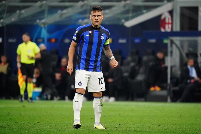 Lautaro Martínez, durante un partido con el Inter de Milán.