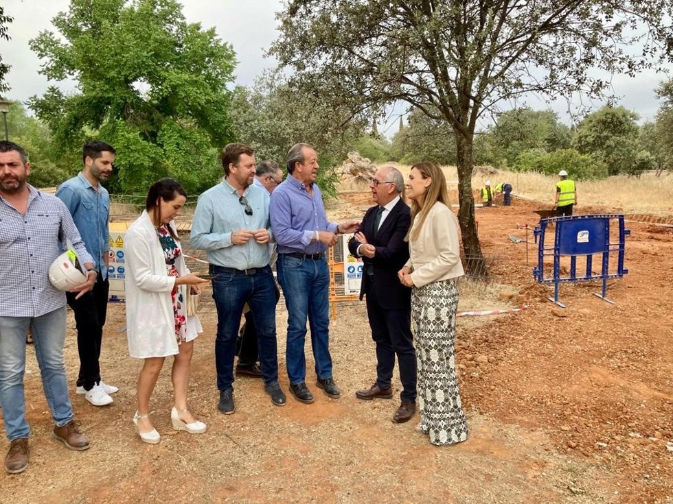 Visita a las obras en el Parque Medioambiental del Cercado del Ciprés