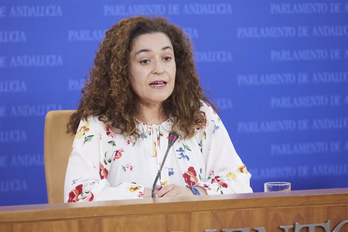 La portavoz del Grupo Por Andalucía, Inmaculada Nieto, en una foto de archivo en el Parlamento andaluz.