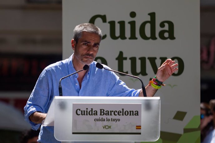 El candidat de Vox a l'alcaldia de Barcelona, Gonzalo de Oro-Pulido
