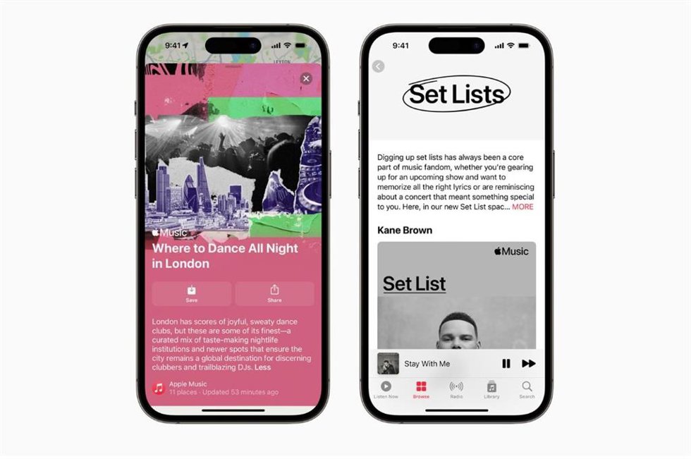 Integración de nuevas funcionalidades en Apple Music y Mapas