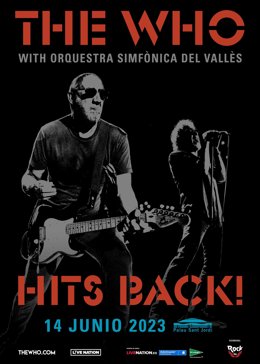 Cartell del concert de la banda The Who a Barcelona