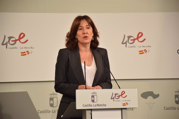 La portavoz del Gobierno de Castilla-La Mancha, Blanca Fernández