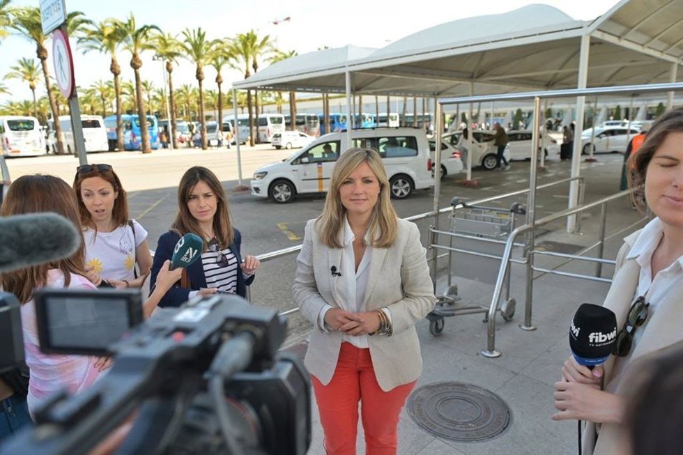 La portavoz nacional de CS y candidata a la presidencia del Govern, Patricia Guasp, en declaraciones a los medios.
