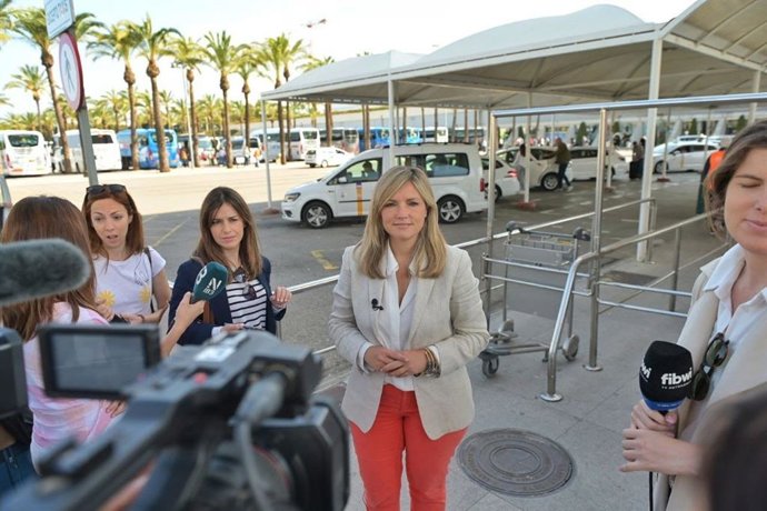 La portavoz nacional de CS y candidata a la presidencia del Govern, Patricia Guasp, en declaraciones a los medios.