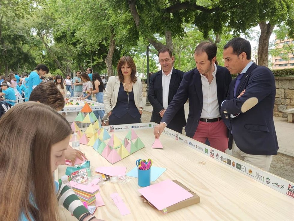 Celebración de la actividad 'Matemáticas een la calle'.