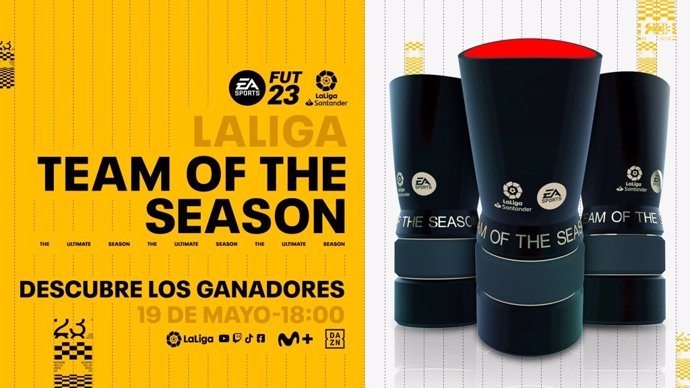 LaLiga y EA SPORTS desvelarán este viernes a partir de las 18.00 horas, por segundo año consecutivo, el 'Team of the Season' (TOTS) que premia a los 15 mejores jugadores de la presente LaLiga Santander