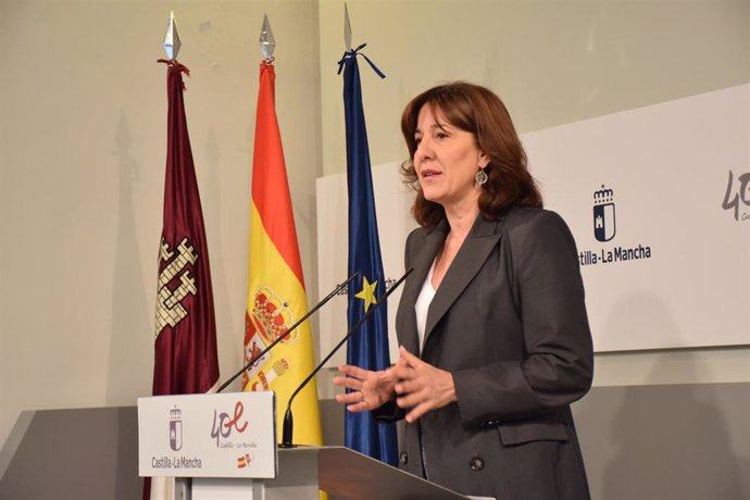 La portavoz del Gobierno de Castilla-La Mancha, Blanca Fernández