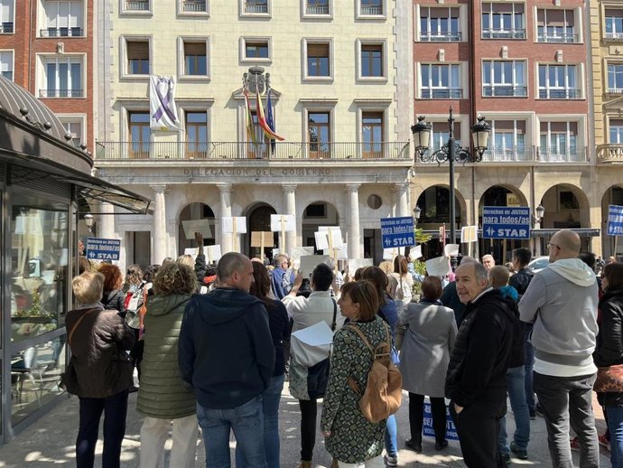 Concentración de los funcionarios de Justicia