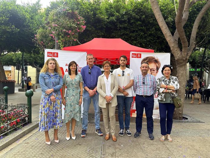 La candidatura del PSOE al Ayuntamiento de Almería.