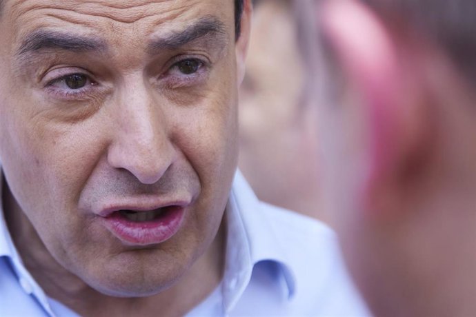 El presidente de la Junta de Andalucía, Juanma Moreno, en una imagen de archivo.