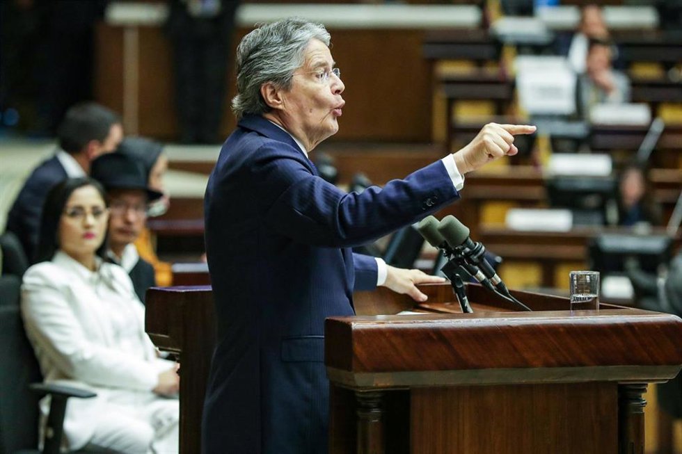 Guillermo Lasso, presidente de Ecuador, comparece ante la Asamblea Nacional