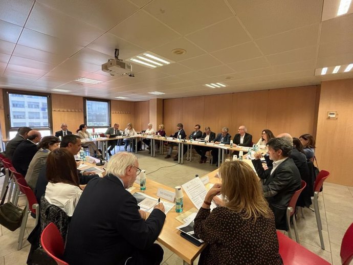 Reunión de representantes de las entidades que forman parte del Observatori Catal de l'Arbitratge.
