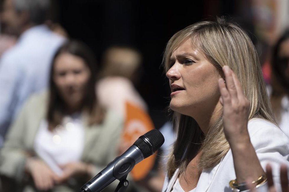 La portavoz nacional de Ciudadanos y candidata a la presidencia del Govern balear, Patricia Guasp, interviene durante un acto.