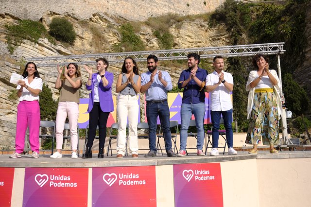 La ministra de Igualdad, Irene Montero, en un acto de Unidas Podemos en Ibiza.