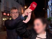 Rubén, el marido de Boris Izaguirre, su tensa reacción apartando el micrófono al oír el nombre de Tamara Falcó