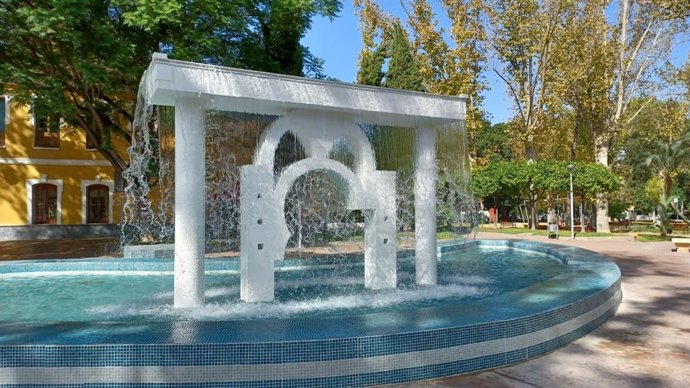 Imagen de una fuente en el municipio de Murcia