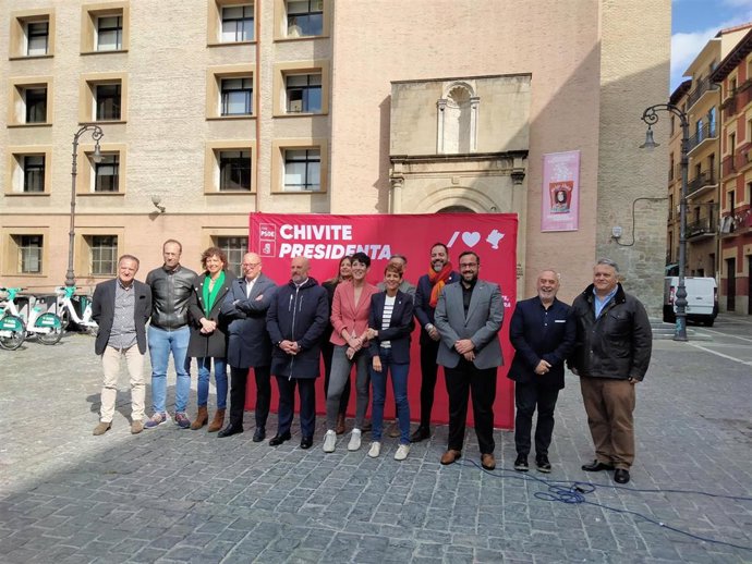 Acto del PSN este jueves en la Plaza de Compañía.