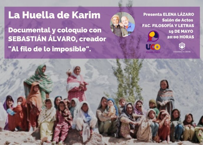 Cartel de la presentación del documental 'La Huella de Karim'.