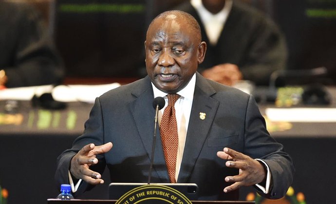 Archivo - El presidente de Sudáfrica, Cyril Ramaphosa