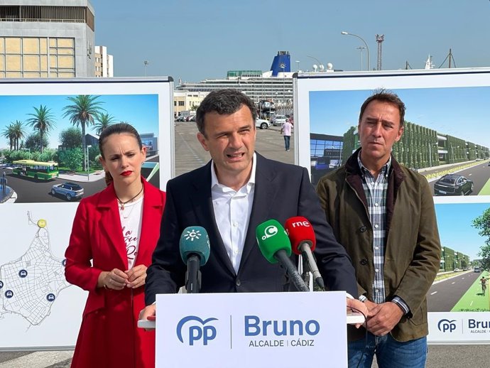 Bruno García anunciado sus propuestas para el aparcamiento y la movilidad de Cádiz.